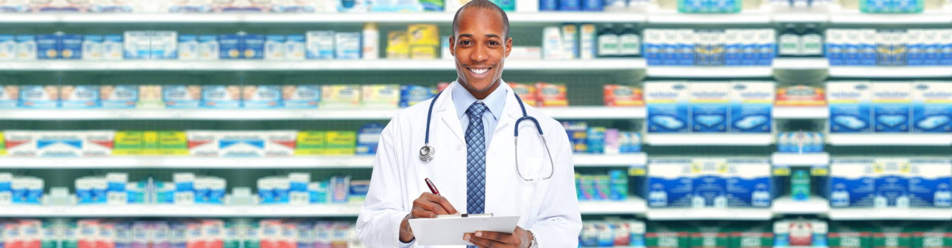 pharmacist on the counter